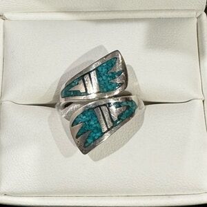 Silver and Turquoise Women's Ring